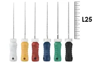 K-File ReadySteel 25мм №45-80 (6 шт), Dentsply Sirona - ручные файлы, каналорасширители, в стерильном блистере, ассорти