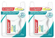 Зубная лента с фтором и мятным вкусом COLGATE Total, 25 м, 1 шт.