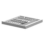 Лоток пластиковый AR-LOT5 белый, в любой выдвижной ящик для столиков AR и ССМ (400х400х50 мм)