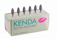 Дентальные полиры Kenda, полировальные головки, размер рабочей части:5х10мм, 6шт