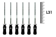 K-Flexofile ReadySteel 31мм №40 (6 шт), Dentsply Sirona - ручные файлы, каналорасширители, укороченный шаг, стерильный блистер