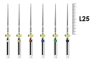 ProFile RA 25мм .02 №15-40 ассорти (6 шт), Dentsply Sirona - машинные файлы, каналорасширители, никель-титан
