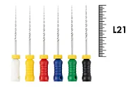 Reamers Mani 21мм №45-80 (6 шт) - ручные файлы, каналорасширители, ассорти