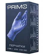 Перчатки нитриловые PRIMO фиолетовые, S (100 шт), плотность 3 гр