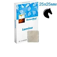 Osteobiol Soft Cortical Lamina (конь) 25х25мм (0,4-0,6мм)-тонкая высушенная кортикал.пластина с коллагеном LS25FE