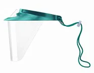 Op-d-op face shield (i) экраны защитные с козырьком для лица из пластмассы зеленый