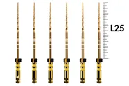 ProTaper Gold 25мм F5 (6 шт), Dentsply Sirona - машинные файлы, стерильные, коричневые