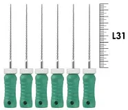 K-Reamer ReadySteel 31мм №35 (6 шт), Dentsply Sirona - ручные файлы, каналорасширители, в стерильном блистере