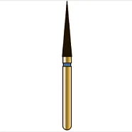 G859 игловидный (пика), длина 10 мм, ISO 018, хвостовик FG ISO 314, зернистость 15, белое кольцо (5 шт.), Diatech - бор алмазный