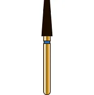 G847 конический с плоским торцом, длина 8 мм, ISO 025, хвостовик FG ISO 314, зернистость 150, черное кольцо (5 шт.), Diatech - бор алмазный