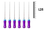 K-Reamer 25мм №10 (6 шт), NIC - ручные файлы, каналорасширители