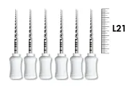 ProTaper Universal Hand use 21мм S2 (6 шт), Dentsply Sirona - ручные файлы, с прогрессирующей конусностью, белые