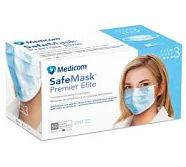 Маска хирургическая Medicom Safe Mask Premier Elite (50 шт), Milestone