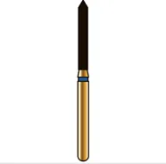 G886 цилиндрический остроконечный, длина 10 мм, ISO 014, хвостовик FG ISO 314, зернистость 40, красное кольцо (5 шт.), Diatech - бор алмазный