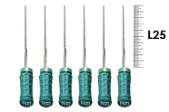 H-File Senseus 25мм №70 (6 шт), Dentsply Sirona - ручные файлы, каналорасширители, супергибкие, силиконовая ручка, стерильный блистер
