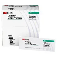 Clinpro™ White Varnish, фторсодержащее покрытие с трикальцийфосфатом, 50 упаковок (12249)