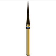 G859 игловидный (пика), длина 10 мм, ISO 014, хвостовик FG ISO 314, зернистость 105, синее кольцо (5 шт.), Diatech - бор алмазный