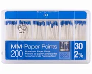 Бумажные штифты для просушивания корневого канала перед пломбировкой Paper Points n30 2% (200 шт)