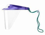 Op-d-op face shield (i) экраны защитные с козырьком для лица из пластмассы фиолетовый