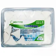 Тампоны (5х5,5 см) треугольные нестерильные марлевые, 150 шт., Гекса