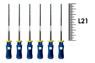 Flexofile Senseus 21мм №60 (6 шт), Dentsply Sirona - ручные файлы, каналорасширители, укороченный шаг, стерильный блистер