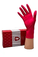 Перчатки Safe&Care нитриловые красные/100шт (M)