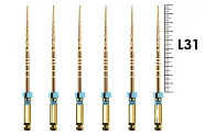 ProTaper Gold 31мм F3 (6 шт), Dentsply Sirona - машинные файлы, стерильные, голубые