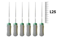 H-File Senseus 25мм №08 (6 шт), Dentsply Sirona - ручные файлы, каналорасширители, супергибкие, силиконовая ручка, стерильный блистер