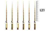 ProTaper Gold 21мм S2 (6 шт), Dentsply Sirona - машинные файлы, стерильные, белые