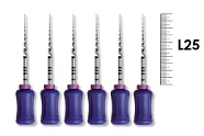 ProTaper Universal Hand use 25мм S1 (6 шт), Dentsply Sirona - ручные файлы, с прогрессирующей конусностью, фиолетовые