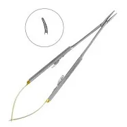 Иглодержатель Кастровьехо хирургический изогнутый Castroviejo-Gomel TC, 180 мм 20-18*