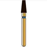 G845 конический с плоским концом, длина 5 мм, ISO 023, хвостовик FG ISO 314, зернистость 105, синее кольцо (5 шт.), Diatech - бор алмазный