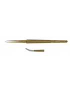 F-0879.01 Пинцет шовный изогнутый