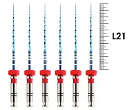 UltraFiles Blue (Heat Activation) 21мм .04 №25 (6 шт), Еврофайл - машинные файлы, никель-титан