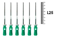 K-Flexofile ReadySteel 25мм №35 (6 шт), Dentsply Sirona - ручные файлы, каналорасширители, укороченный шаг, стерильный блистер