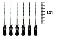 K-Flexofile ReadySteel 31мм №40 (6 шт), Dentsply Sirona - ручные файлы, каналорасширители, укороченный шаг, стерильный блистер