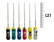 K-Reamer Pro-Endo 21мм №15-40 (6 шт), VDW - ручные файлы, каналорасширители, ассорти