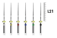 ProFile RA 21мм .06 №15-40 ассорти (6 шт), Dentsply Sirona - машинные файлы, каналорасширители, никель-титан