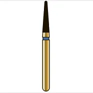 G856 конический с закругленным торцом, длина 7 мм, ISO 016, хвостовик FG ISO 314, зернистость 150, черное кольцо (5 шт.), Diatech - бор алмазный