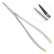 Иглодержатель хирургический прямой Toennis TC, 18 см 20-23*