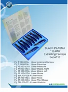 Набор щипцов для удаления из 10 штук Black Plasma