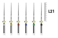 ProFile RA 21мм .02 №15-40 ассорти (6 шт), Dentsply Sirona - машинные файлы, каналорасширители, никель-титан