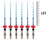 UltraFiles Blue (Heat Activation) 21мм .06 №40 (6 шт), Еврофайл - машинные файлы, никель-титан
