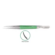 Пинцет микрохирургический для нитей, изогнутый, арт: F-0401.01M