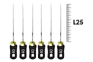 K-File Nitiflex 25мм №40 (6 шт), Dentsply Sirona - ручные файлы, каналорасширитель супергибкий из NiTi сплава