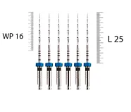 Mtwo 25мм, 06, N40 (6 шт), VDW - тейпер, WP 16