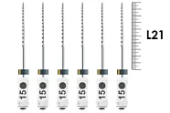 H-Files Dentsply Sirona 21мм №15 (6 шт) - ручные файлы, каналорасширители