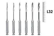 Gates RA 32мм №1-6 (6 шт), Dentsply Sirona - дрильборы, расширитель устьев корневых каналов, машинный, ассорти