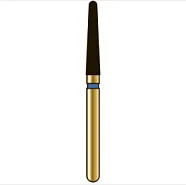 G856 конический с закругленным торцом, длина 9 мм, ISO 018, хвостовик FG ISO 314, зернистость 40, красное кольцо (5 шт.), Diatech - бор алмазный