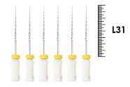 K-Flexofile Golden Medium ReadySteel 31мм №17 (6 шт), Dentsply Sirona - ручные файлы, каналорасширители, укороченный шаг, промежуточные размеры, стерильный блистер